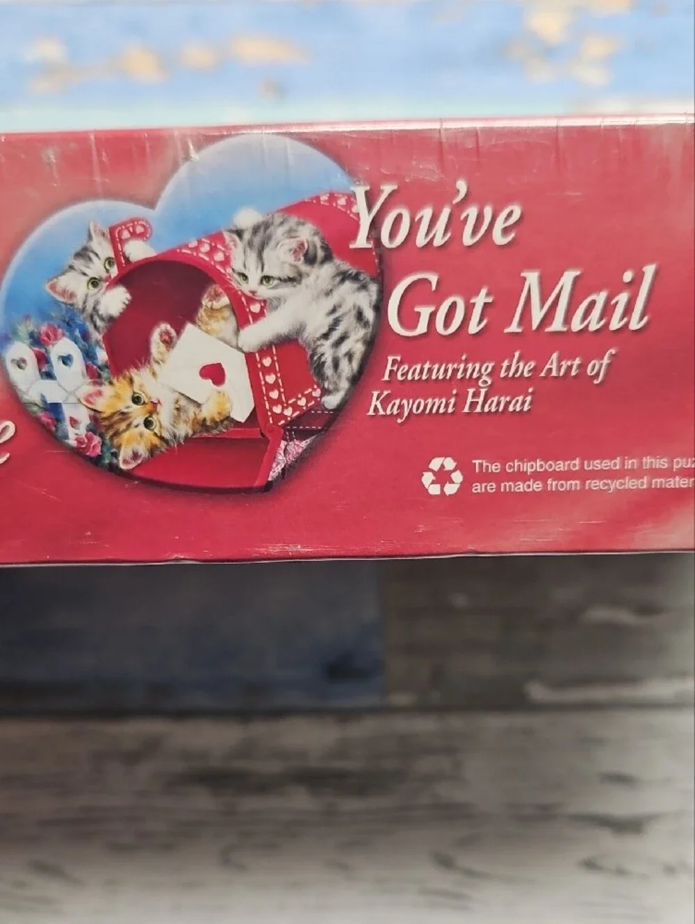 Master Pieces Heart-Shaped Kitten Puzzle in Red - 500 Pieces